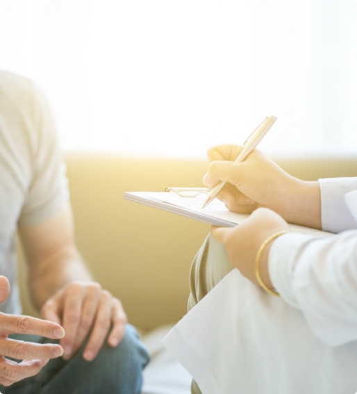doctor taking notes